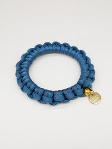 Bichou bracelet - Tressé bleu jean