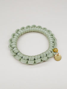 Bichou bracelet - Tressé vert d'eau