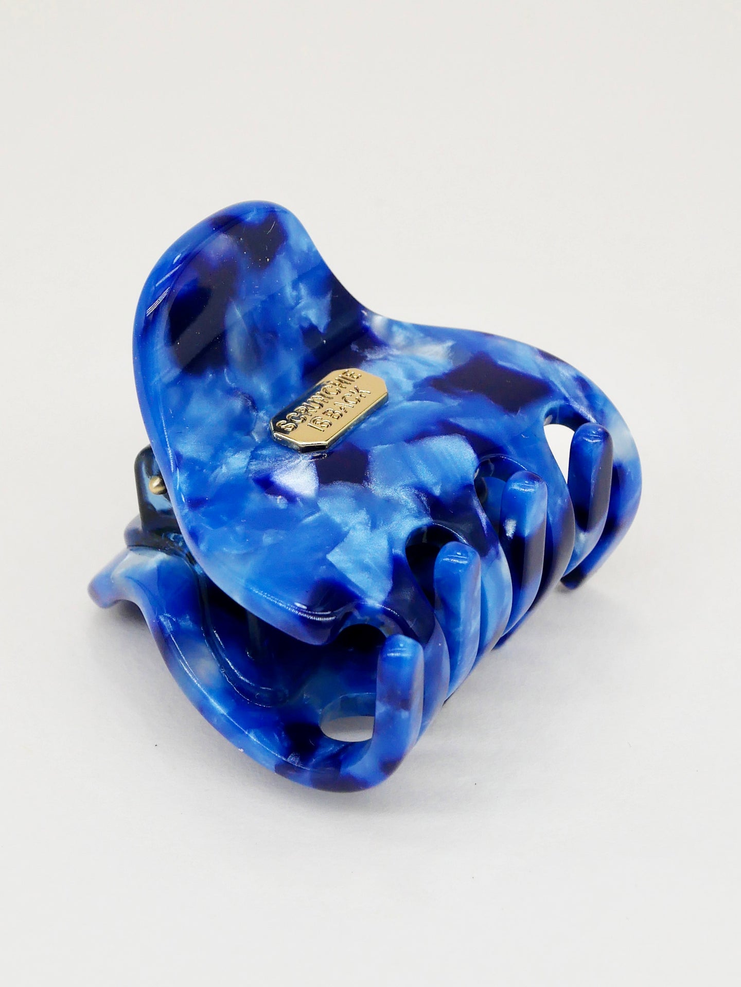 Pince Margaux - Bleu océan 3,5 cm