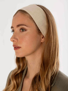 Bandeau lin ajustable - Beige