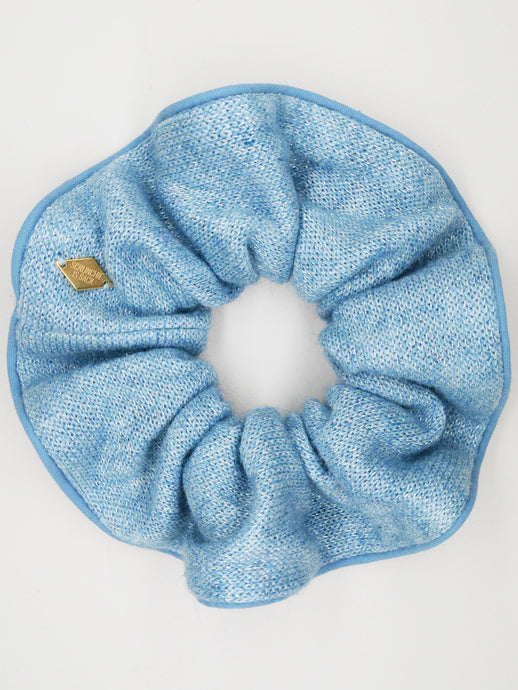 Chouchou tricot bleu - Tamara