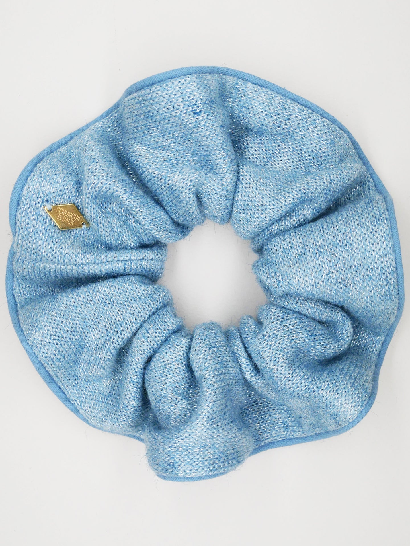 Chouchou tricot bleu - Tamara