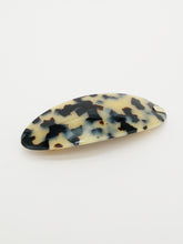 Barrette acétate ovale 10 cm (5 coloris)