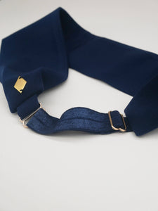 Classic adjustable headband - Navy blue