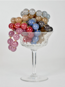 Bichou perles rondes pailletées et dorées (7 coloris)