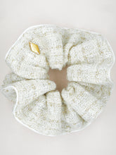 Ecru tweed scrunchie - Jane