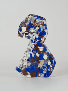 Pince multi - Bleu, écru et chocolat