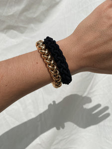 Bichou bracelet - Tissé noir