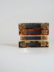 Barrette acétate 9 cm (4 coloris)
