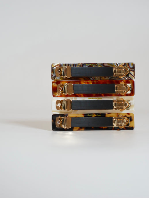 Barrette acétate 9 cm (4 coloris)