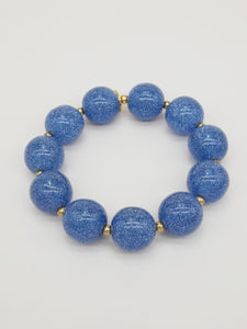 Bichou perles rondes pailletées et dorées (7 coloris)