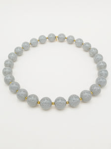 Bichou perles rondes pailletées et dorées (7 coloris)