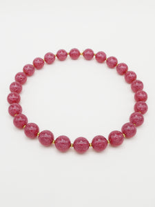 Bichou perles rondes pailletées et dorées (7 coloris)