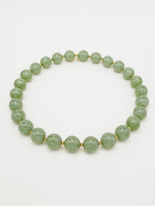 Bichou perles rondes pailletées et dorées (7 coloris)