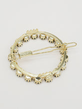 Round crystal barrette (6 colors)