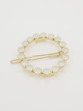 Round crystal barrette (6 colors)
