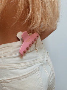 Pince bi-colore - Rose clair & Vanille (2 tailles)