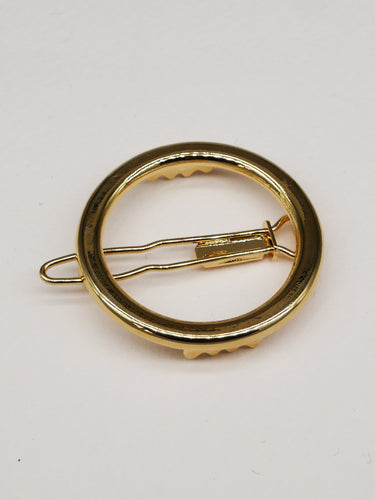 Barrette ronde lisse - Little Alice (3,5 cm)