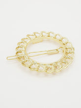 Barrette ronde chaîne double