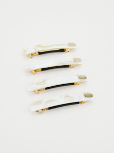 Barrette acétate 6,5 cm (4 coloris)