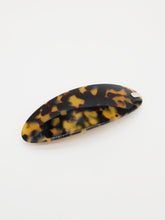 Barrette acétate ovale 10 cm (4 coloris)