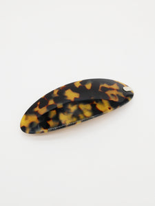 Barrette acétate ovale 10 cm (4 coloris)
