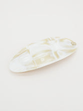 Barrette acétate ovale 10 cm (4 coloris)