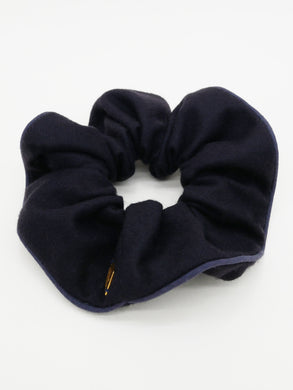 Chouchou en cachemire bleu marine