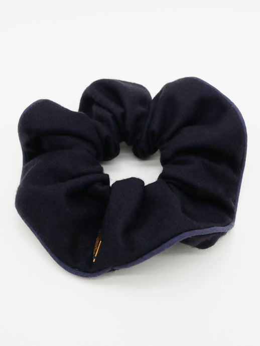 Chouchou en cachemire bleu marine