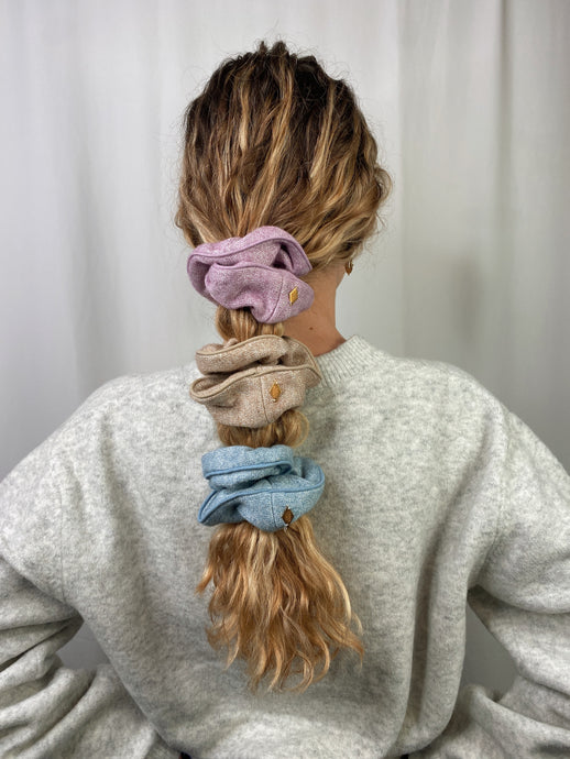 Chouchou tricot rose - Tamara