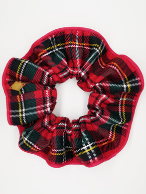 Chouchou tartan rouge - Taïs