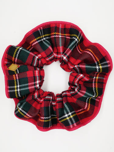 Chouchou tartan rouge - Taïs