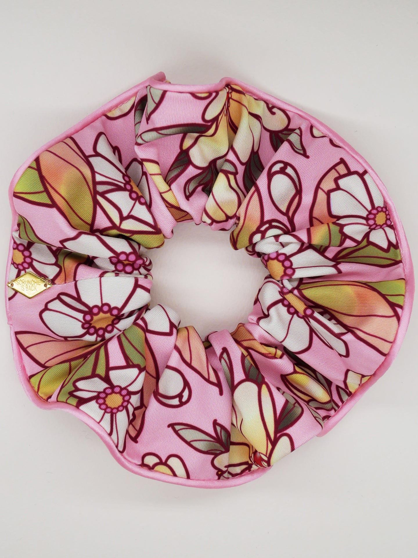 Chouchou waterproof rose fleuri - Klarine