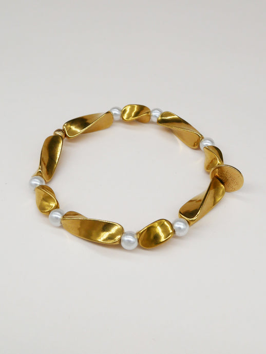 Bichou bracelet - Torsades et perles nacrées