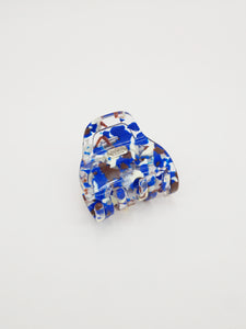 Pince multi - Bleu, écru et chocolat