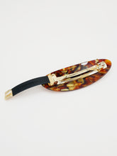Barrette acétate ovale 10 cm (4 coloris)