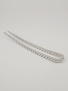 Grand pic à chignon minimaliste argenté - Dafné (10cm)