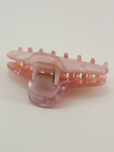 Pince nacrée Juliette - rose 9 cm