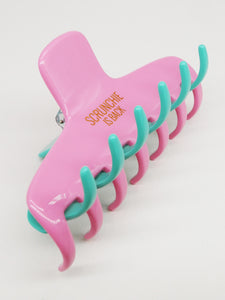 Pince bi-colore - Rose clair & vert menthe (2 tailles)