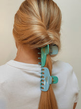 Pince bi-colore - Bleu ciel & vert menthe (2 tailles)