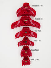 Pince Margaux - Rouge cerise 4,5 cm