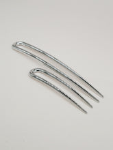 Petit pic à chignon minimaliste argenté - Dafné (6cm)