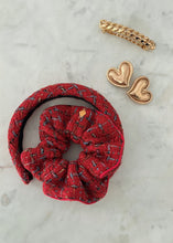 Red tweed headband - Coco
