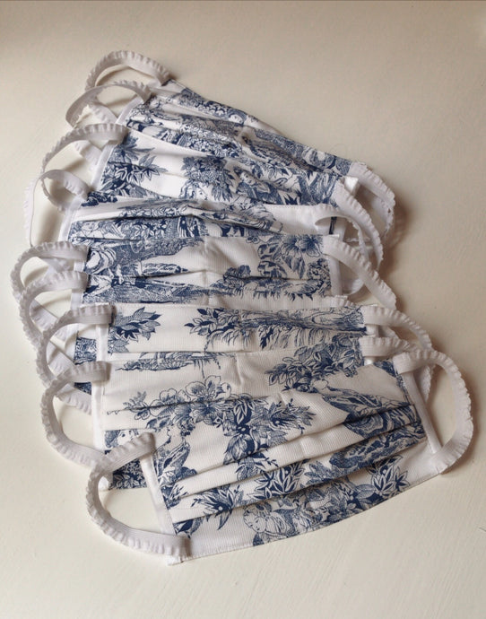 Masque toile de jouy