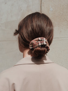 Chouchou tartan beige - Sibille