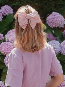 Camille bow hair clip - Pink