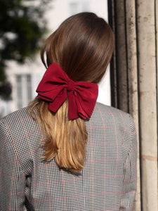 Camille hair bow - Burgundy