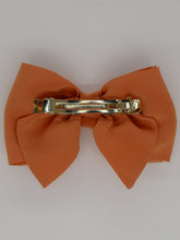 Barrette noeud Camille - Orange