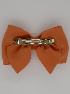 Barrette noeud Camille - Orange