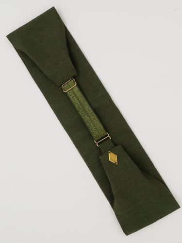 Bandeau lin ajustable - kaki